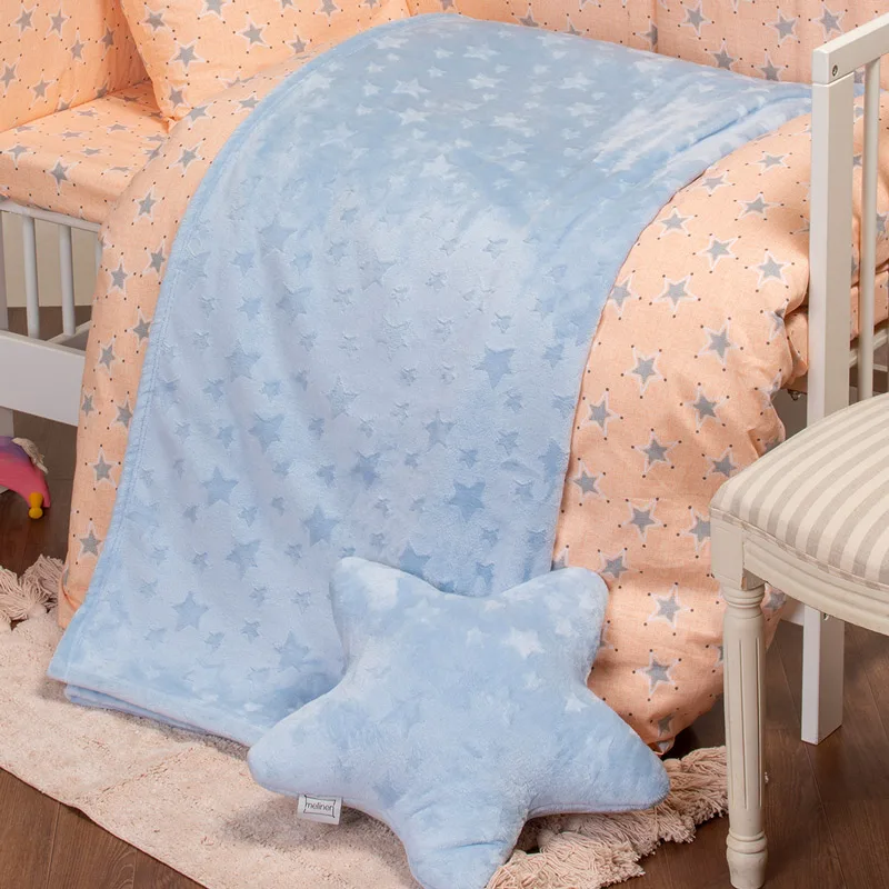 Κουβέρτα Fleece Κούνιας 107x160 Melinen Starito Sky 107x160