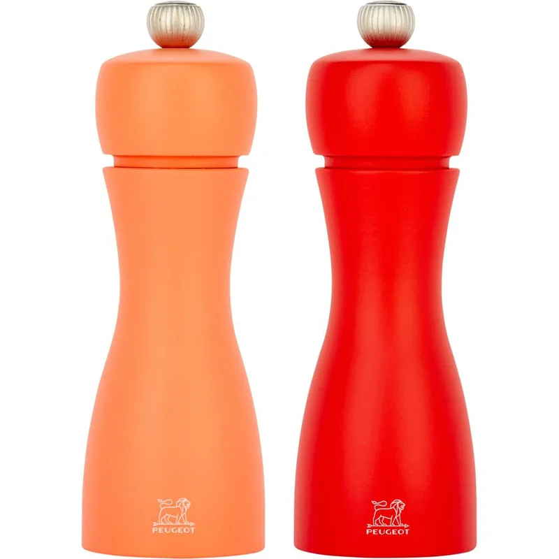 Peugeot Tahiti Pfeffer-/ Salz MÃ¼hlensSet 2 Stk 15 cm in Κόκκινο