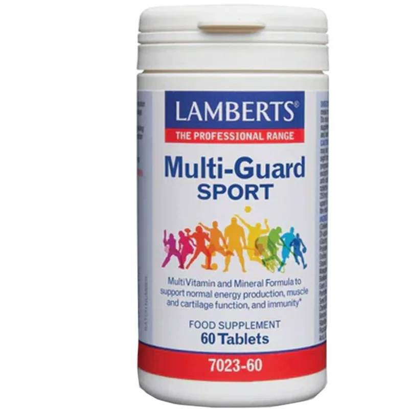 Lamberts Multi-Guard Sport Συμπλήρωμα Διατροφής Φόρμουλας Πολυβιταμινών & Μετάλλων για Άτομα που Ακολουθούν Απαιτητικό Πρόγραμμα Εκγύμνασης 60tabs