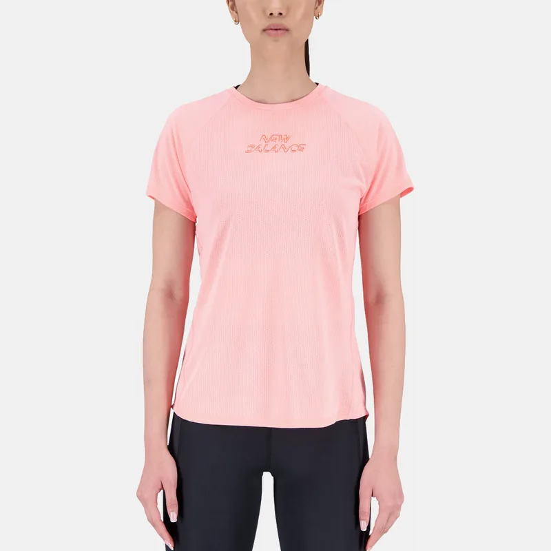 New Balance Printed Impact Run Γυναικείο T-shirt (9000143653_68480)