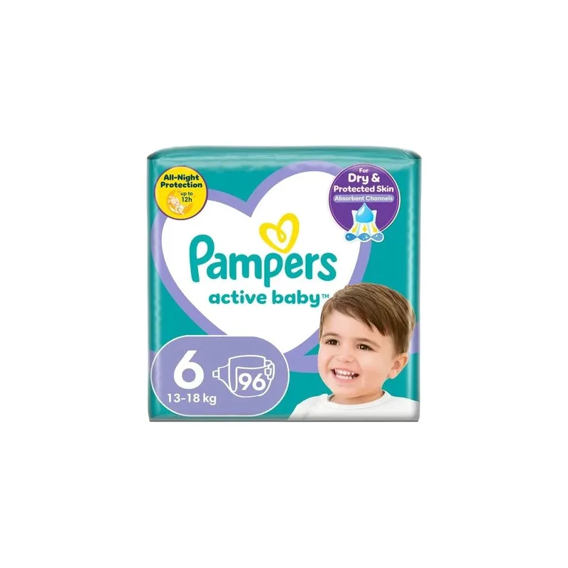 Πάνες Pampers Active Baby Mega Pack Νο6 (13-18kg) 96τεμ