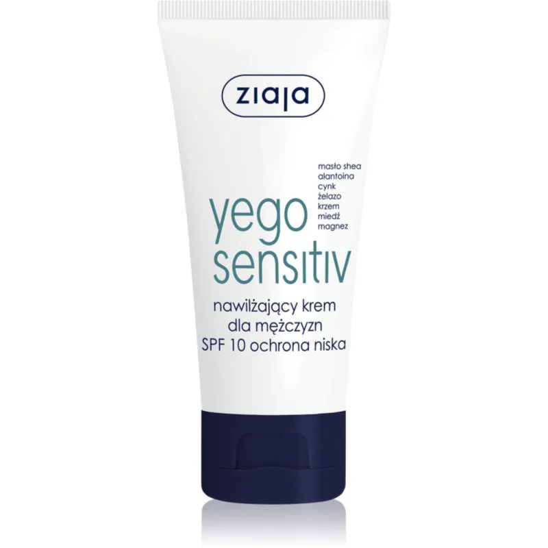 Ziaja Yego Sensitiv καταπραϋντική και ενυδατική κρέμα για άντρες SPF 10 50 ml