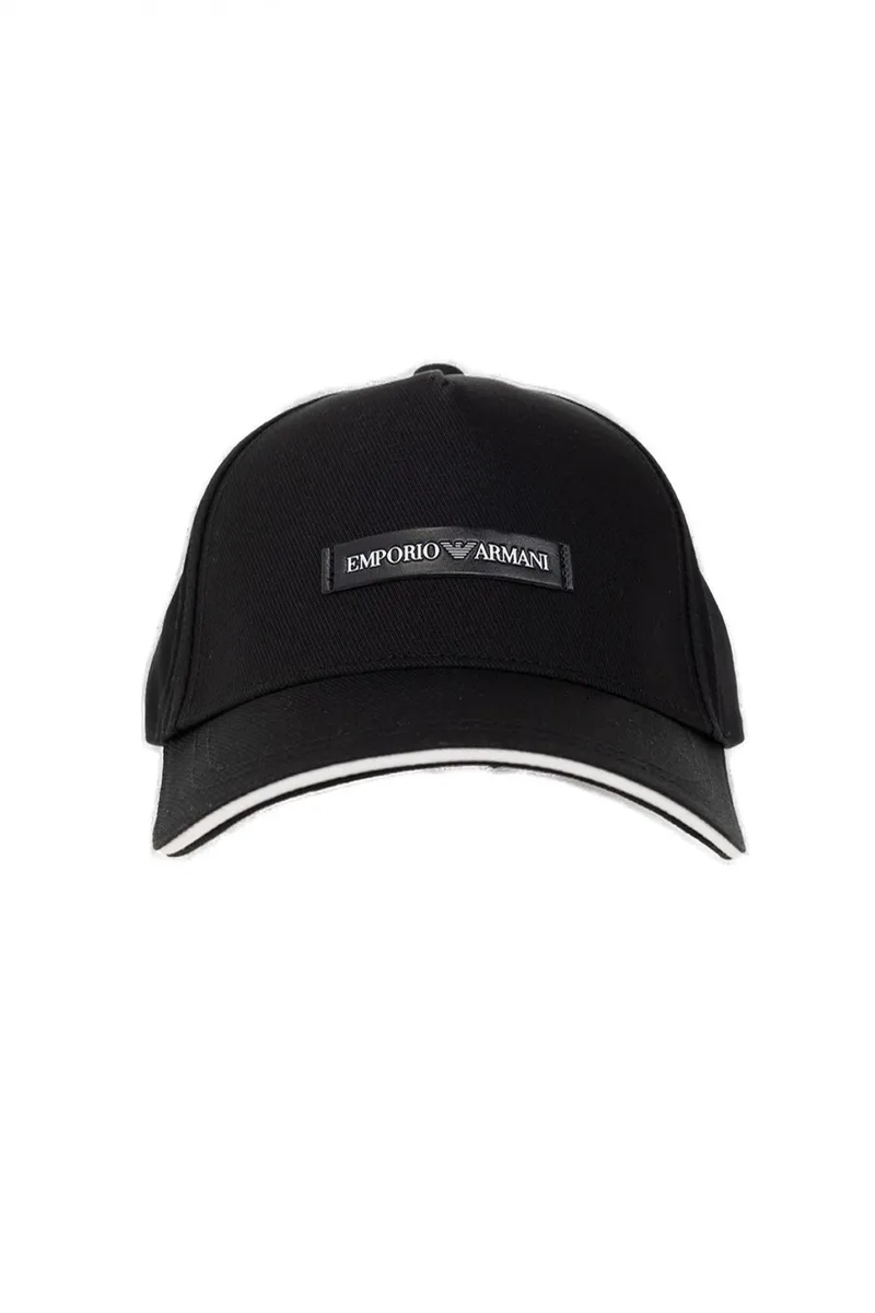 EMPORIO ARMANI ΚΑΠΕΛΟ BASEBALL LOGO ΜΑΥΡΟ