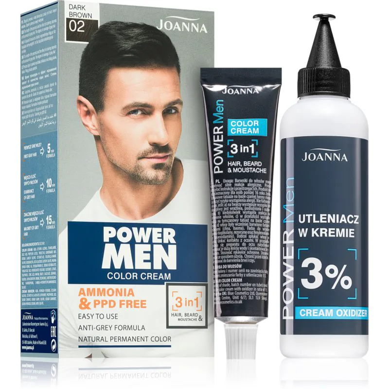 Joanna Power Men βαφή μαλλιών για άντρες απόχρωση Dark Brown