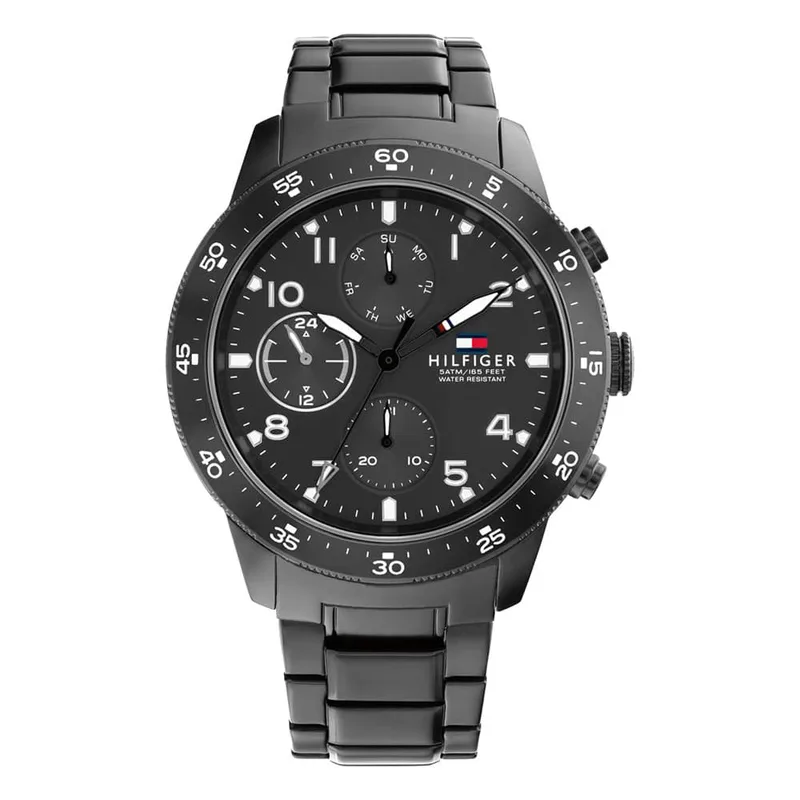 TOMMY HILFIGER Jimmy Black Stainless Steel Bracelet 1791951