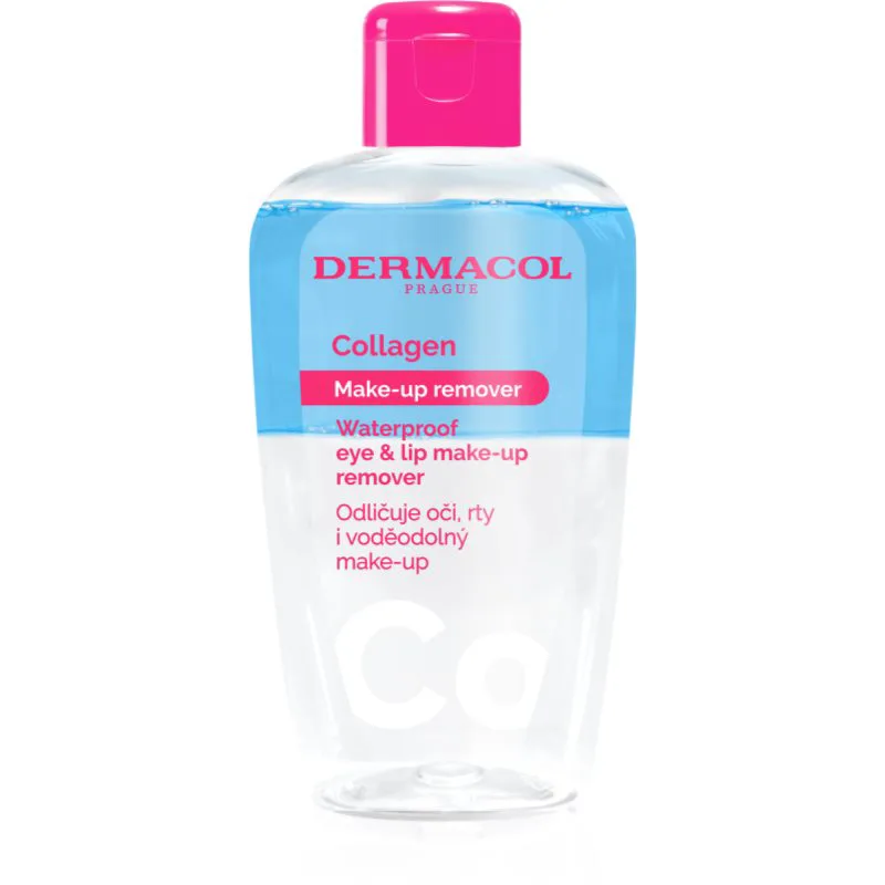 Dermacol Collagen διφασικό ντεμακιγιάζ αδιάβροχου μεικαπ για μάτια και χείλη 150 ml