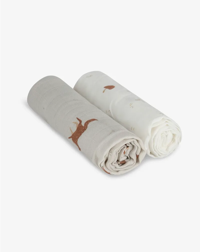 Σετ 2τμχ Πάνα Αγκαλιάς Bamboo-Βαμβακερή 70x70εκ. Μπεζ Minene 12311005620OS (Χρώμα: Λευκό, Ύφασμα: 70% Bamboo-30% Cotton) - Minene - 12311005620OS