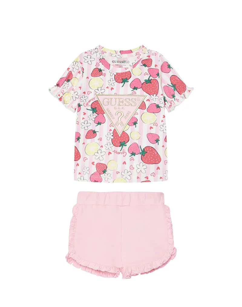 GUESS SET SS T-SHIRT+ACTIVE SHORTS ΣΕΤ ΠΑΙΔΙΚΟ GIRL A6GG02K6YW4-PME9 Multi