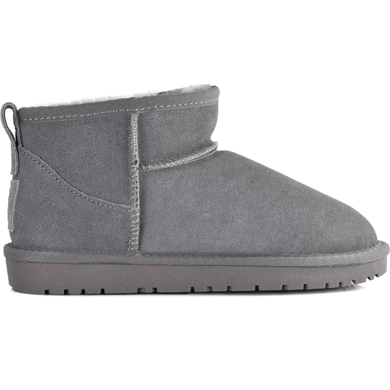 Γκρι ultra short δερμάτινο Australian Boot Kelara 41201