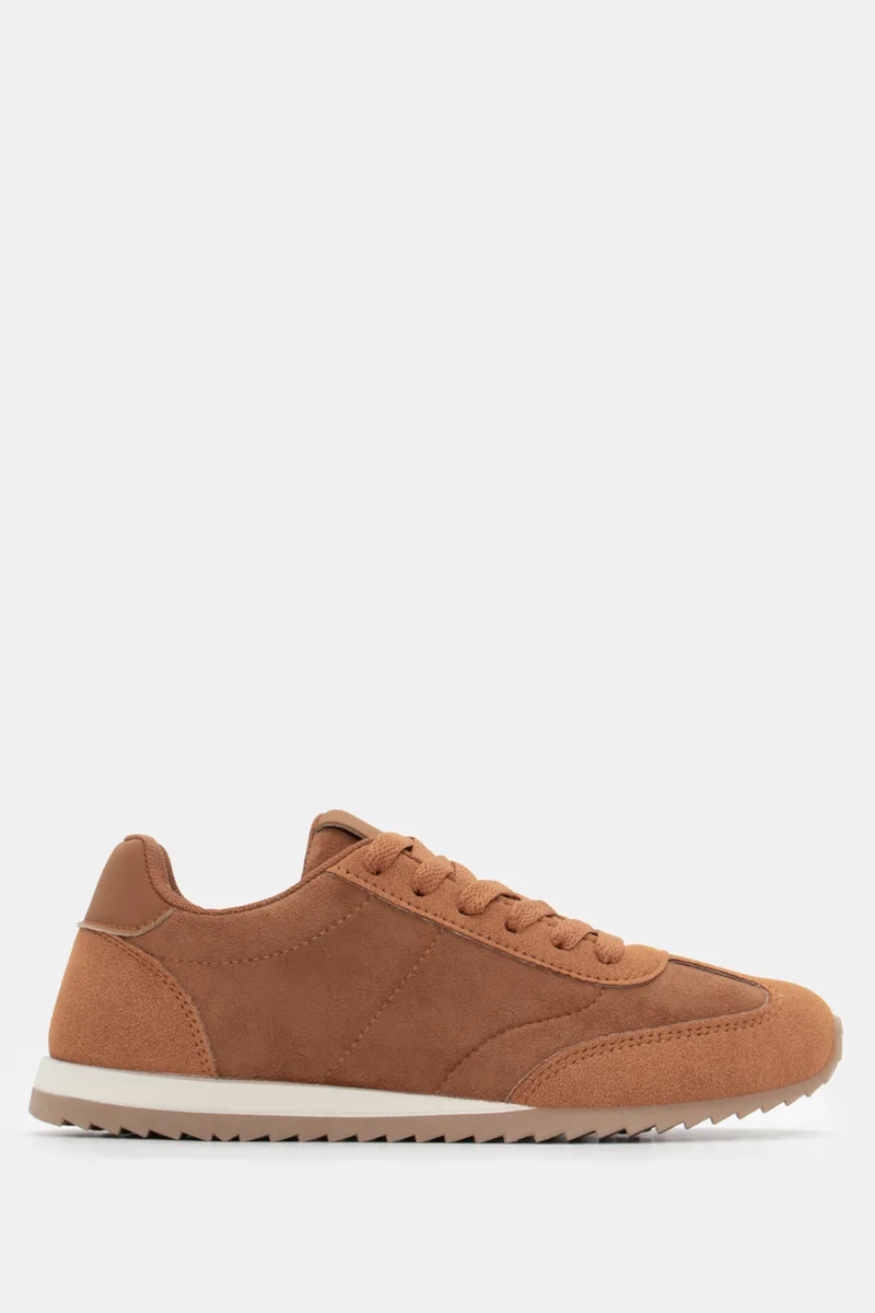 Sneakers Flat - Κάμελ
