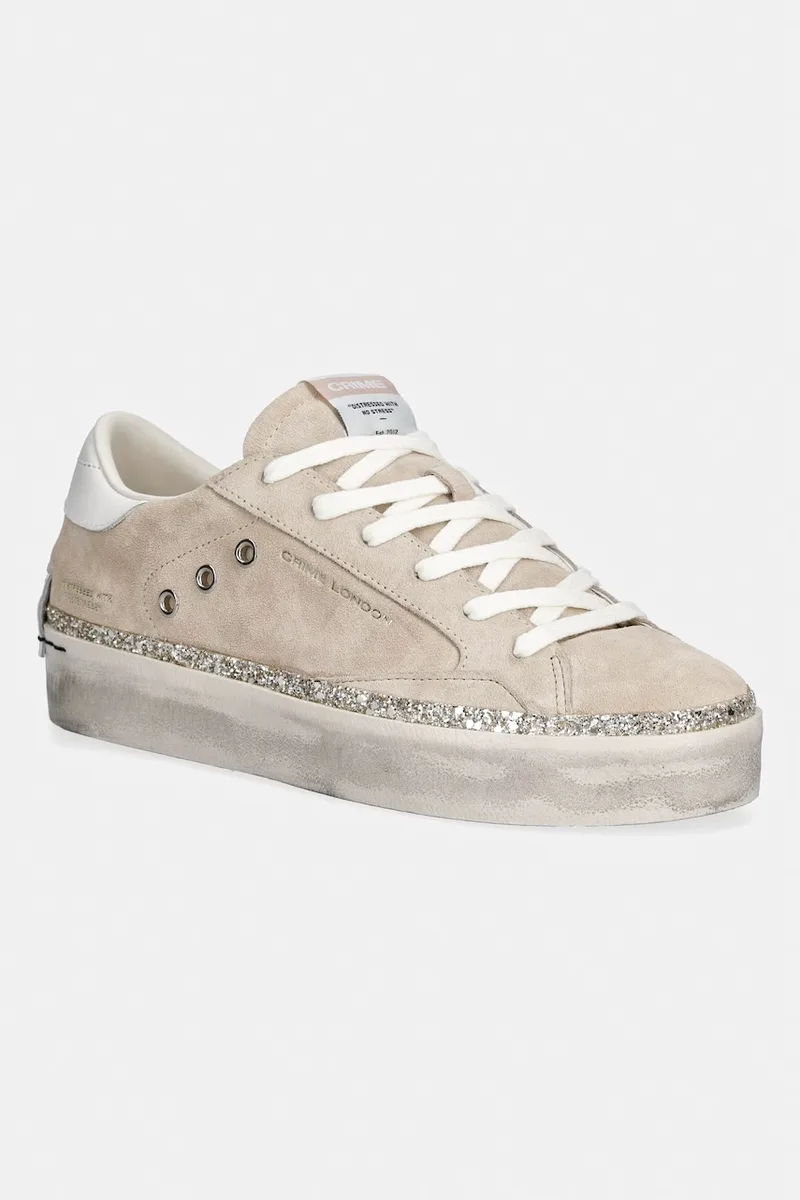 Crime London DISTRESSED PLATFORM sneakers γυναικεία δερμάτινα