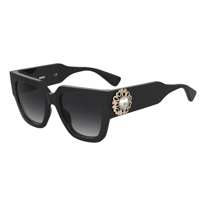 Moschino Women Sunglasses MOS153-S-807 — 52/20/140 mm, Acetate, Black Frame, Grey Degraded Lenses