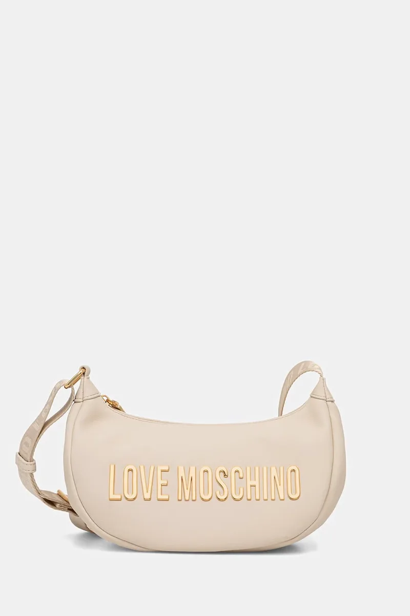 Love Moschino Τσάντα κρουασάν γυναικεία από απομίμηση δέρματος
