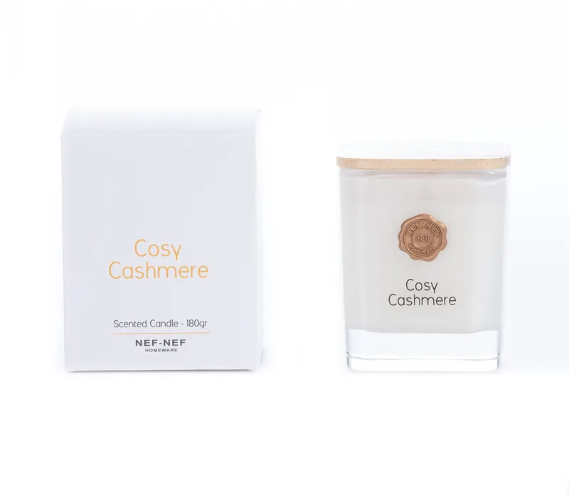 Αρωματικό Κερί Nef-Nef Cosy Cashmere White 180gr