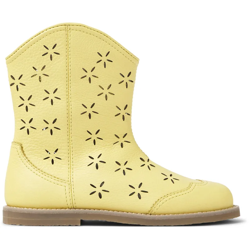 CAMPER Savina - Μπότες Για Κορίτσια - Κίτρινο, Μέγεθος 25, Smooth leather