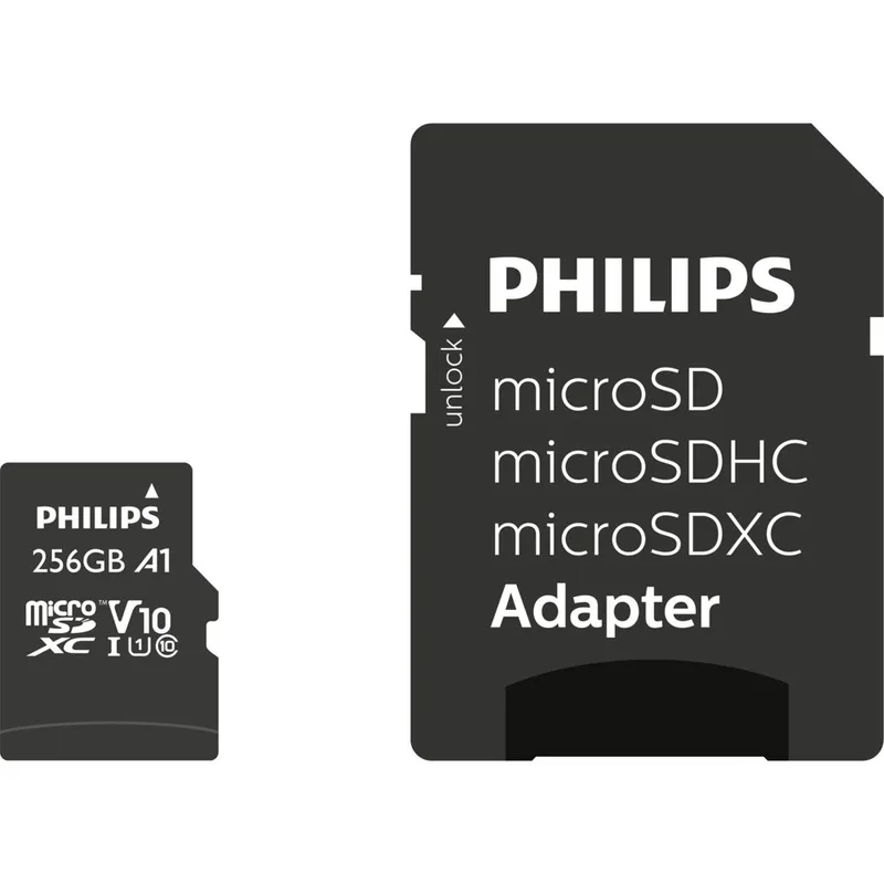Philips MicroSDXC Card 256GB Class 10 UHS-I U1 με Αντάπτορα