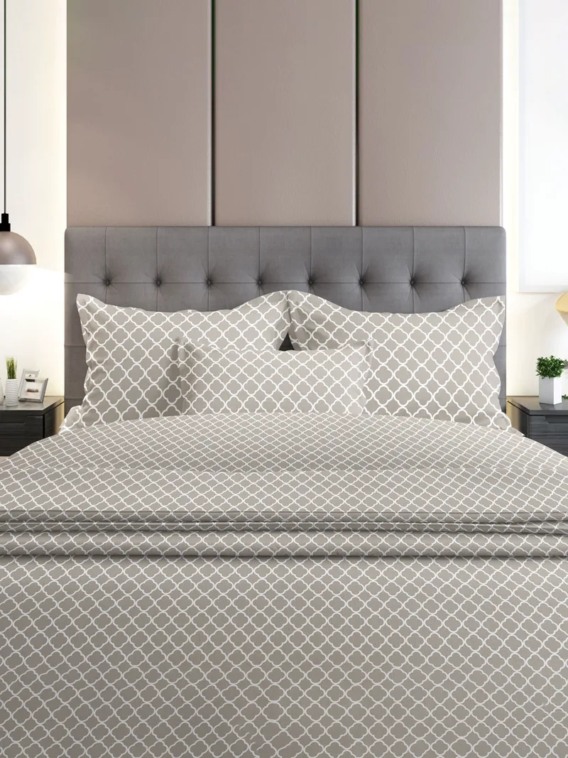 Σετ Σεντόνια Φανελένια Sunshine Home 530 Grey Μονά 160x260