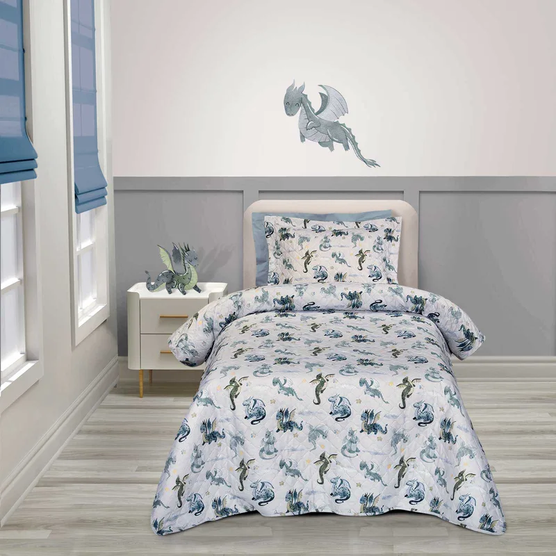 Παιδικό Κουβερλί Μονό Greenwich Polo Club 8863 Μπεζ-Blue 160x240