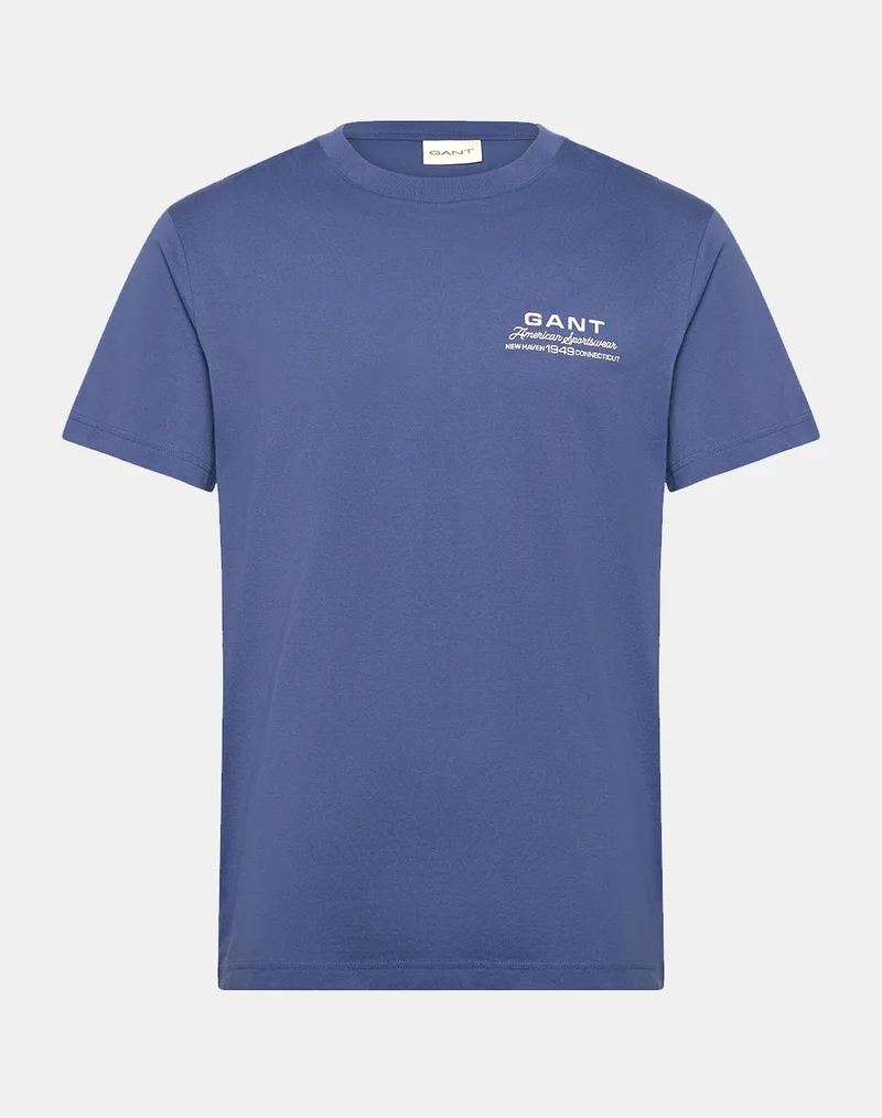 GANT ΜΠΛΟΥΖΑ ΚΜ SMALL GRAPHIC SS TSHIRT 3G2003409-442 SteelBlue