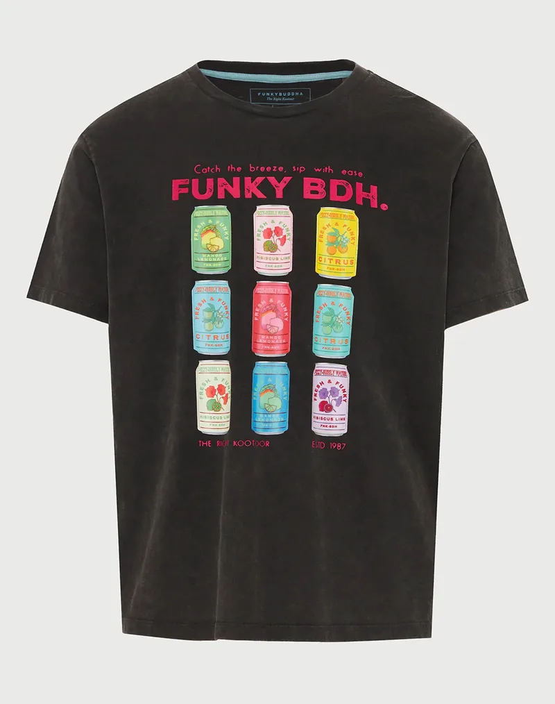 FUNKY BUDDHA T-Shirts FBM013-040-04-BLACK Black