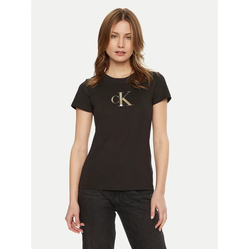 Calvin Klein Jeans T-Shirt Gradient J20J224982 Μαύρο Slim Fit