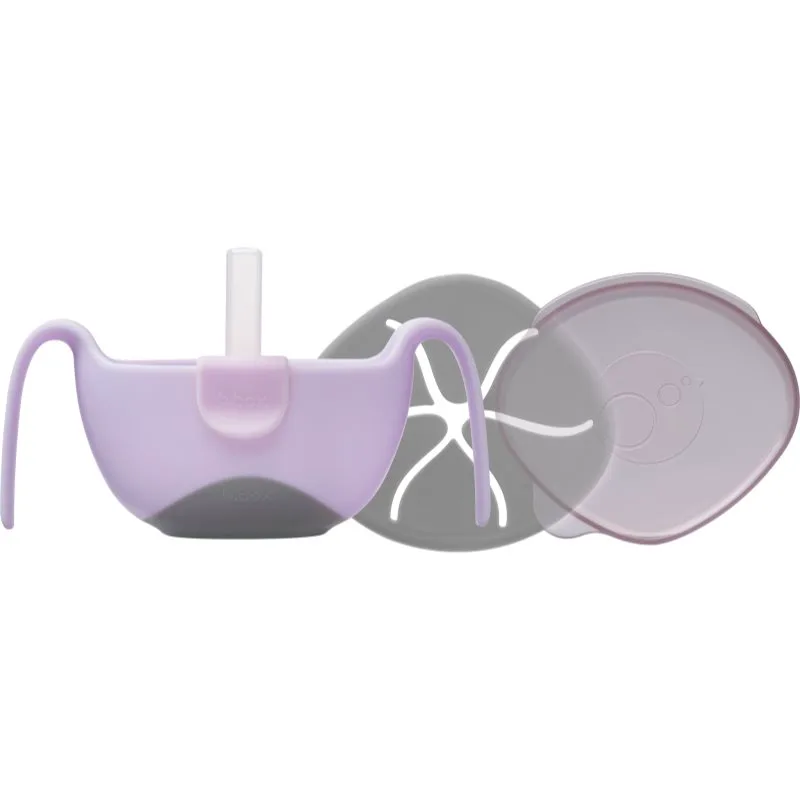 b.box 3 in 1 Bowl & Straw μπολ με καλαμάκι Strawberry 250 ml