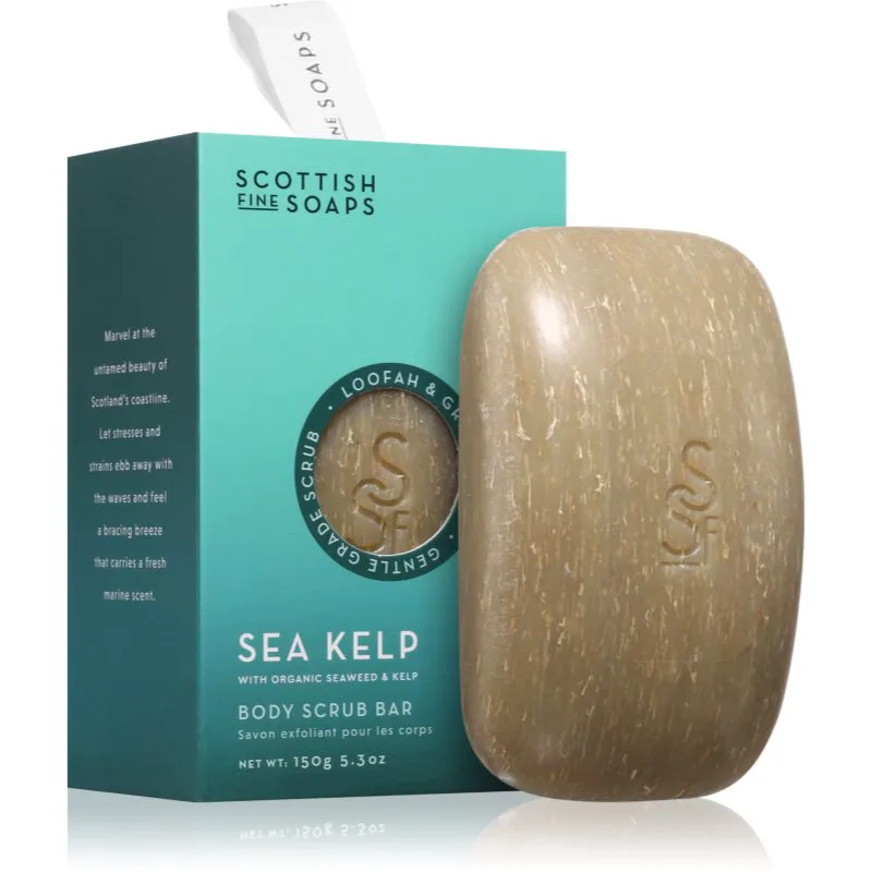 Scottish Fine Soaps Sea Kelp Body Scrub Bar απολεπιστικό σαπούνι σώματος 150 γρ