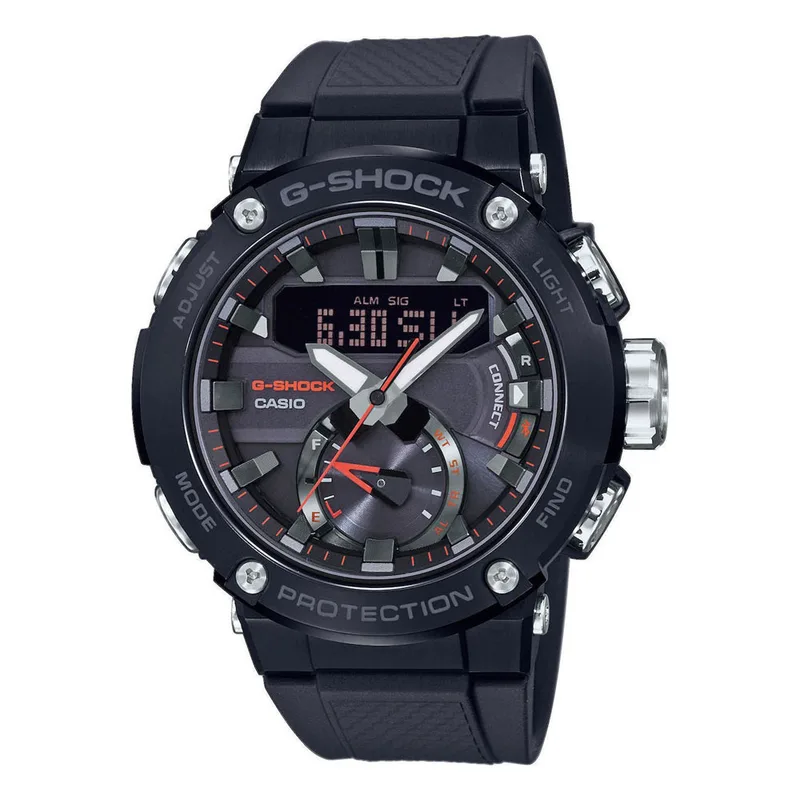 CASIO G-SHOCK Solar Chronograph Black Rubber Strap GST-B200B-1AER