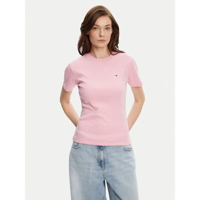 Tommy Hilfiger T-Shirt New Cody WW0WW40587 Ροζ Slim Fit