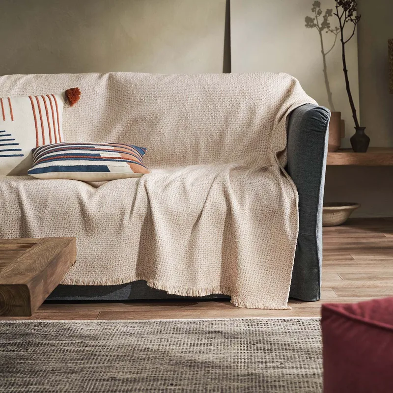 Ριχτάρι Καναπέ Τετραθέσιου (180x350) Gofis Home Quina Beige/Brick 238/03