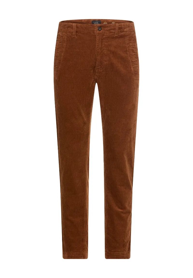 ΑΝΔΡΙΚΟ ΠΑΝΤΕΛΟΝΙ CAMEL ACTIVE CHINO REGULAR CORDUROY ΚΑΝΟΝΙΚΗ ΓΡΑΜΜΗ ΠΟΡΤΟΚΑΛΙ/ΚΑΦΕ