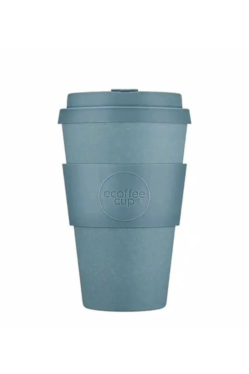Κούπα Καφέ 400ml Από Μπαμπού Με Λαβή Σιλικόνης Ecoffee Cup 0x10x15cm Γκρί ECOFFE CUP