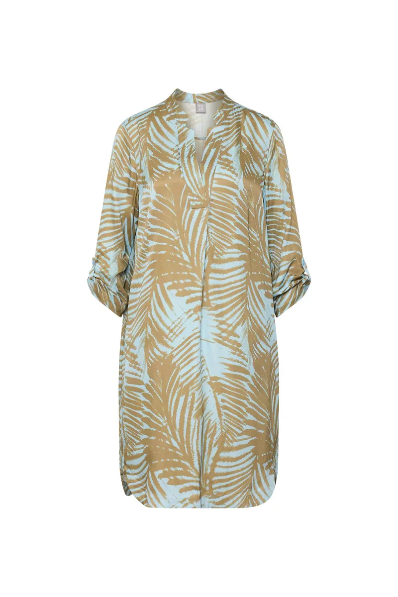 Rabe γυναικείo mini φόρεμα με floral print - 56-122168 Μπλε Sky