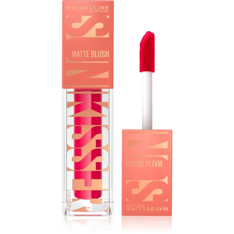 MAYBELLINE NEW YORK Sunkisser Matte υγρό ρουζ με ματ αποτελέσματα απόχρωση 31 Hot Ροζ Summer 4.7 ml