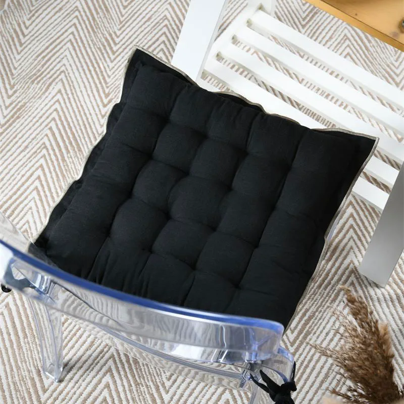 Μαξιλάρι Καρέκλας 2 Όψεων (38x38+4) S-F Helios Black CUD092006GAL