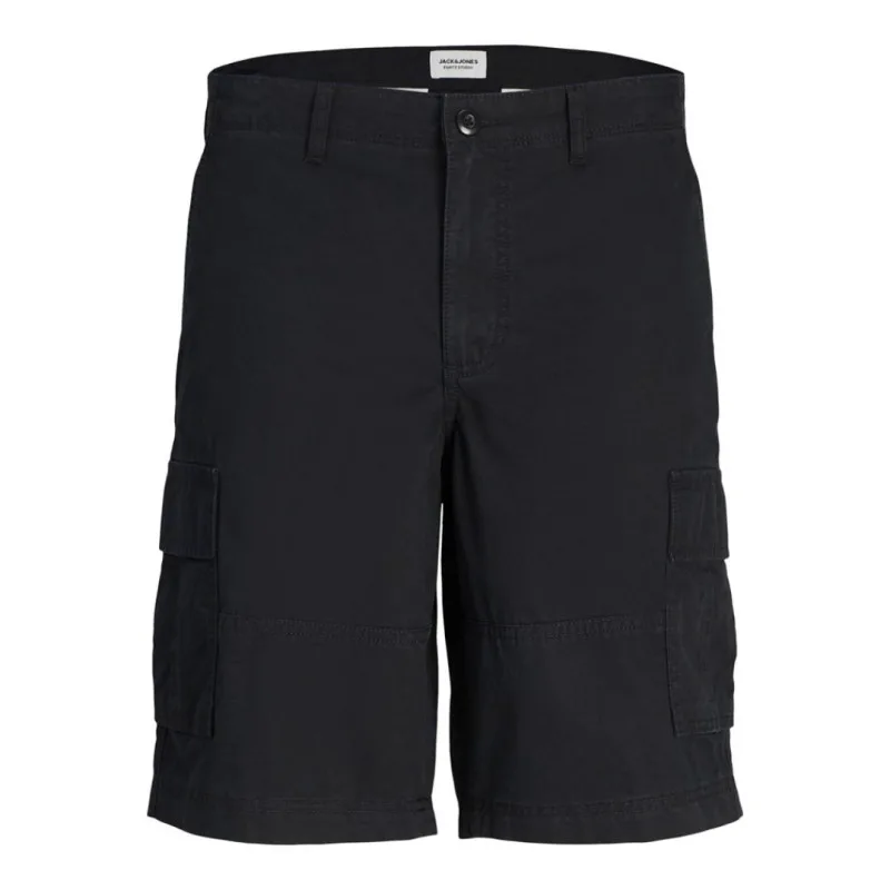 Βαμβακερή cargo βερμούδα "Stcole Campaign" by Jack & Jones - Black Rock