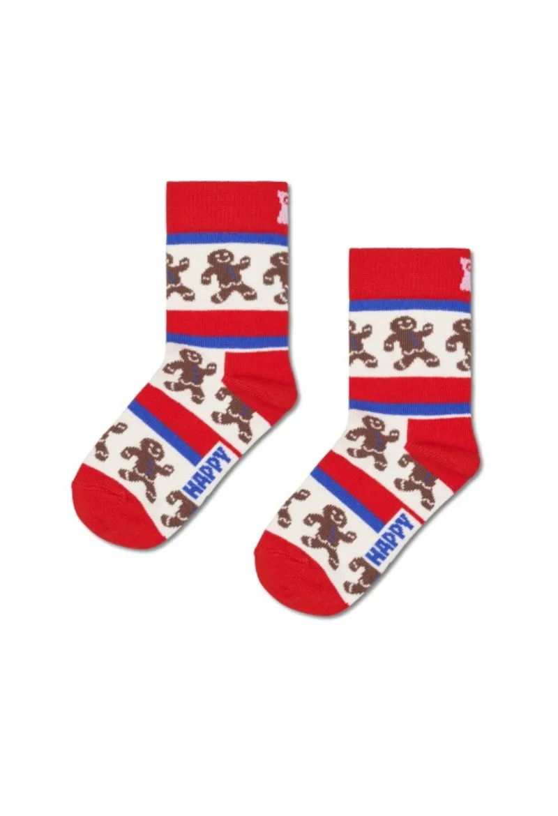 ΠΑΙΔΙΚΕΣ ΚΑΛΤΣΕΣ GINGERBREAD STRIPE HAPPY SOCKS ΠΟΛΥΧΡΩΜΟ