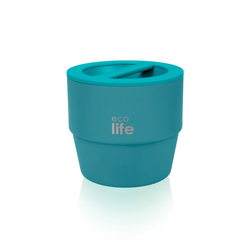 Ecolife Στρογγυλό Θερμός Φαγητού 750ml | Πετρόλ