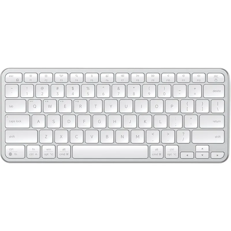 Πληκτρολόγιο Satechi Slim EX1 Wireless Keyboard Ασύρματο Bluetooth QWERTY Αγγλικό US - Silver (ST-KEX1S-EN)