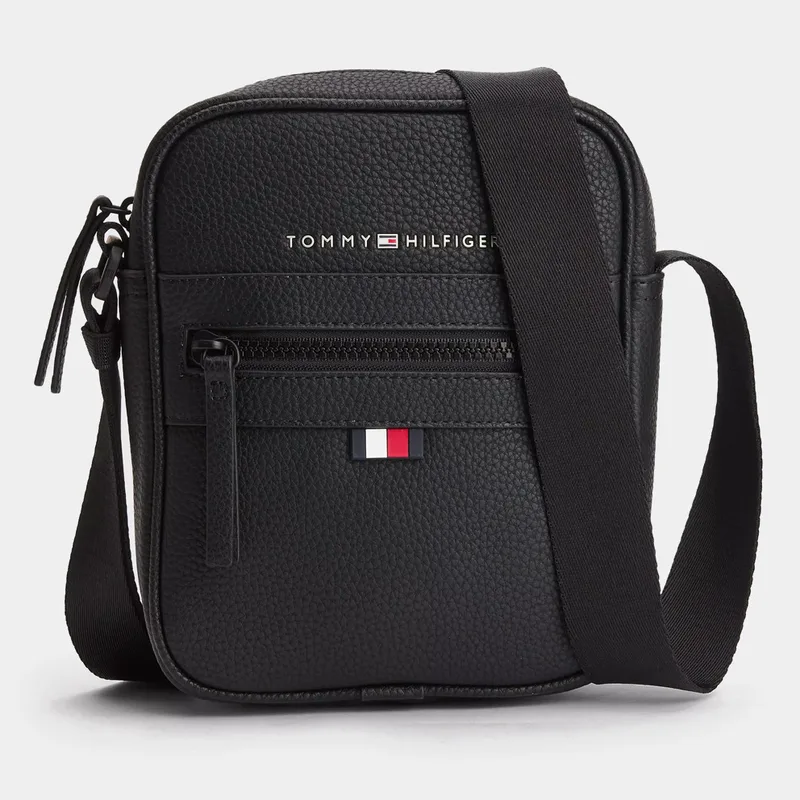 Tommy Jeans Essential Pu Mini Reporter Ανδρική Χιαστί Τσάντα Ώμου (9000114420_1469)