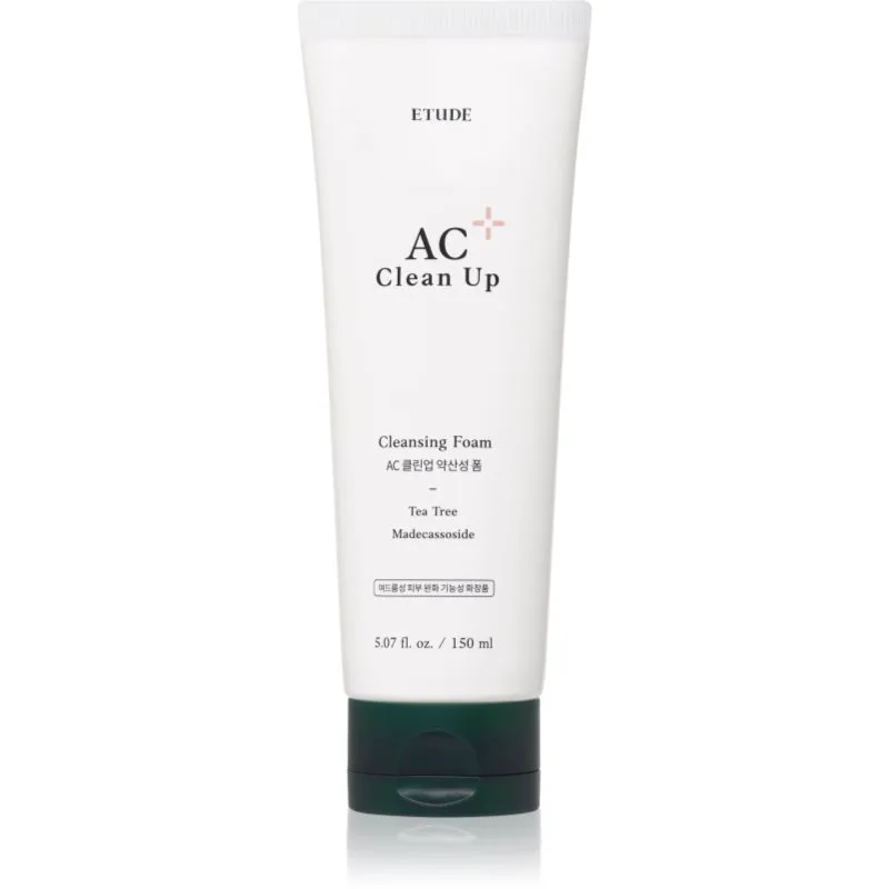 ETUDE AC Clean Up Cleansing Foam καθαριστικός αφρός για προβληματική επιδερμίδα, ακμή 150 ml