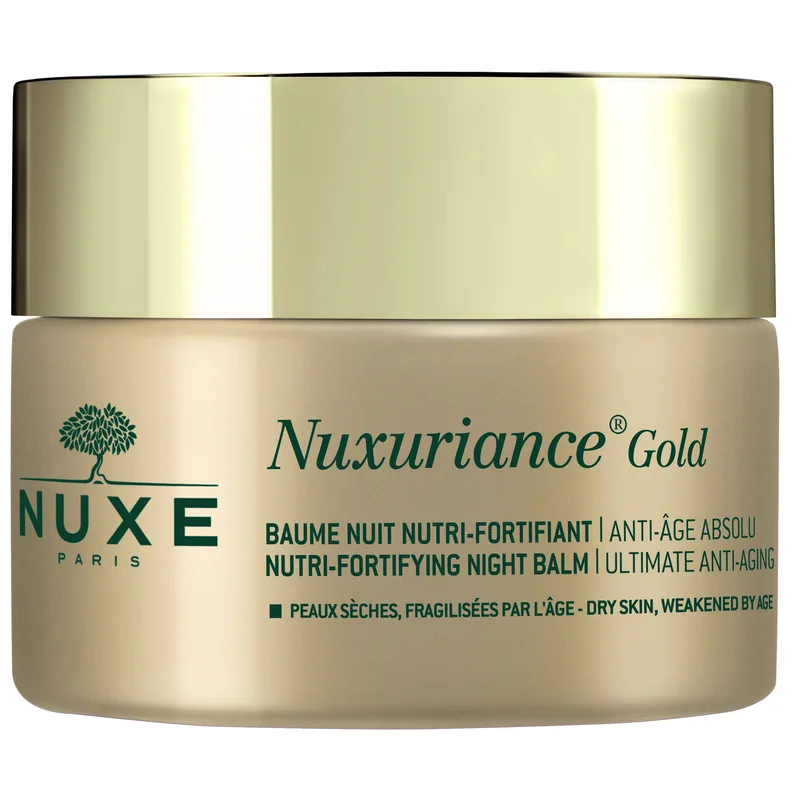 Nuxe Nuxuriance Χρυσό Nutri-Fortifying Night Balm Πλούσια Κρέμα Νύχτας για Θρέψη & Απόλυτη Αντιγήρανση της Ξηρής Επιδερμίδας 50ml